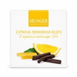 Munger цукаты из лимонной цедры в горьком шоколаде, 90 гр